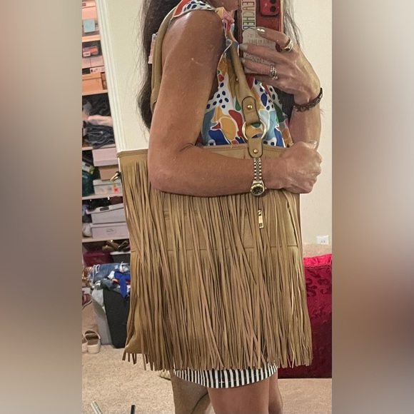 Bohemian-style hand bag (long, crossbody strap not included) - Picture 2 of 3